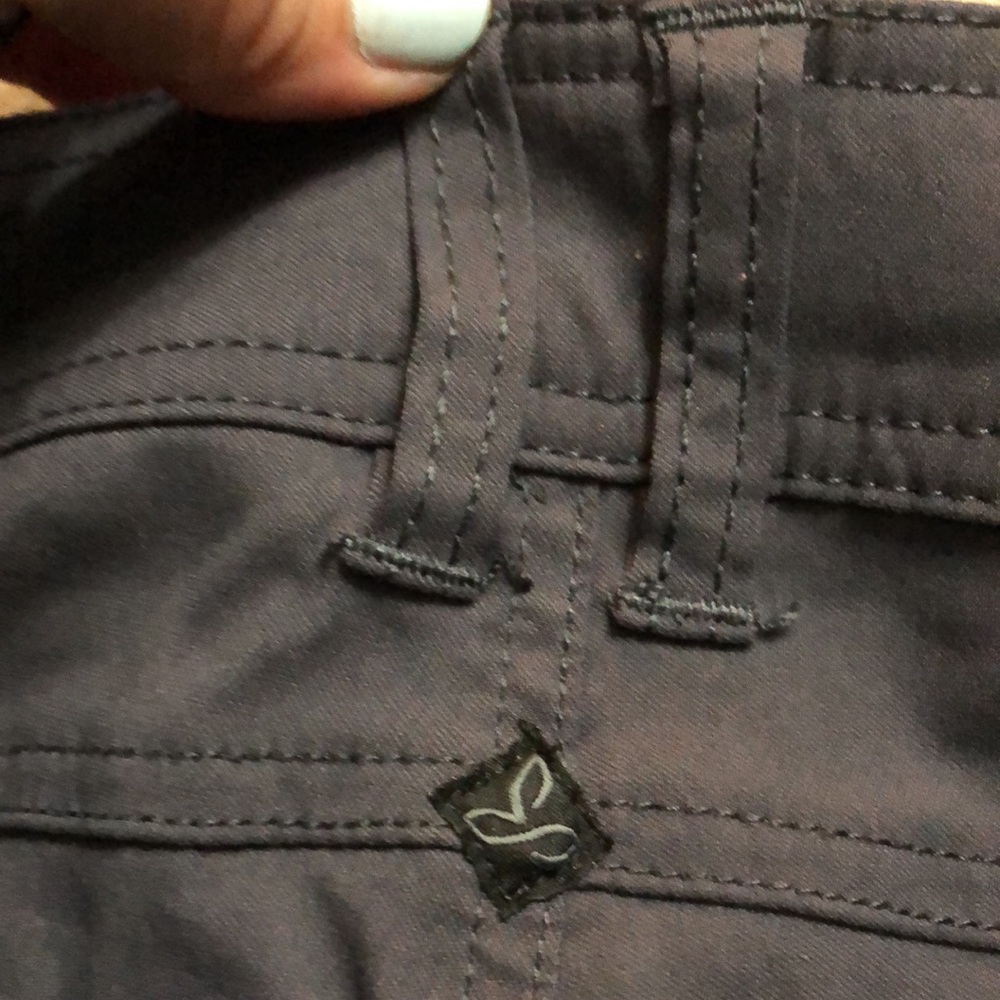 PrAna grey flat front Bermuda Hiking Walking shorts - Picture 13 of 15